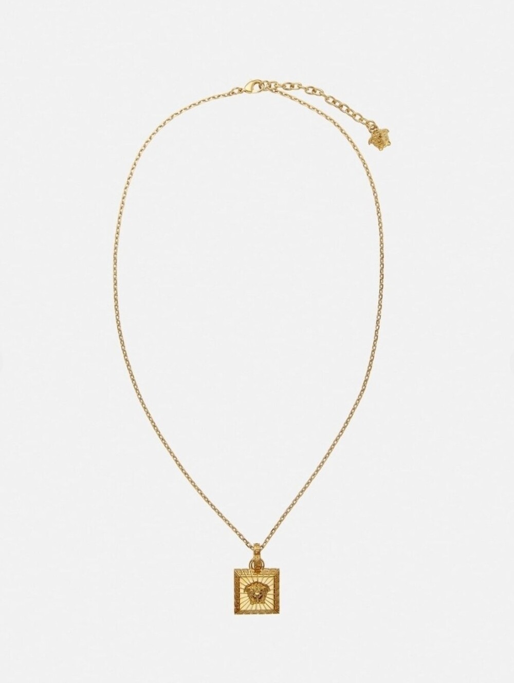 Versace Medusa Greca Square Necklace